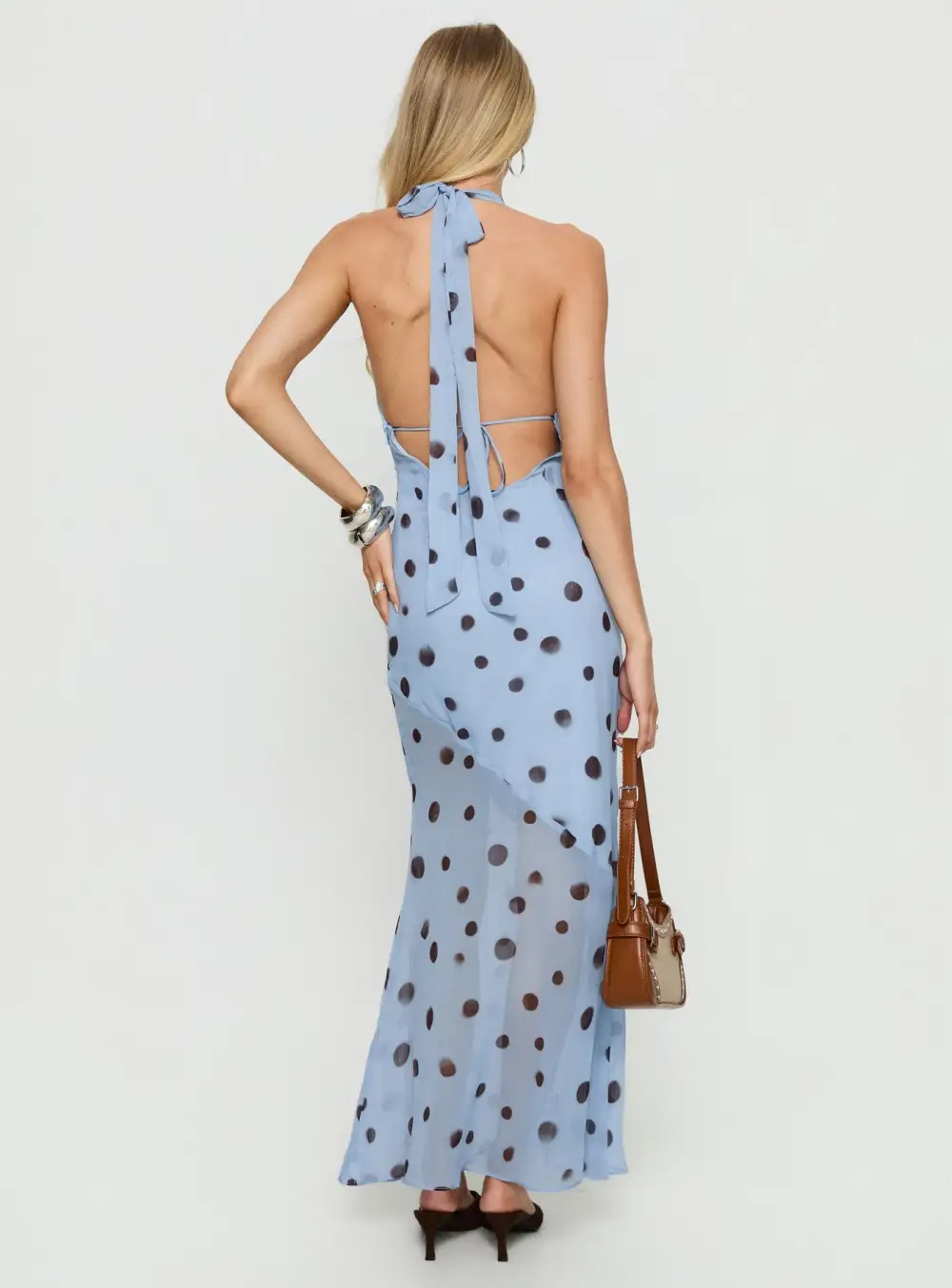 Texture Halter Maxi Dress