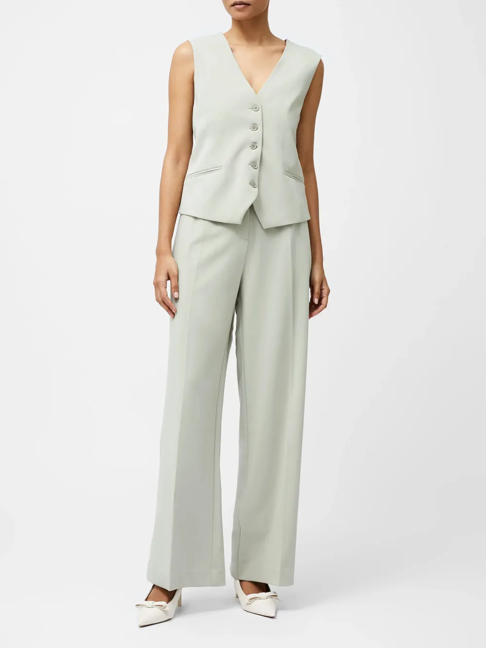 Exquisitely Cut V-Neck Fashionable Business Vest