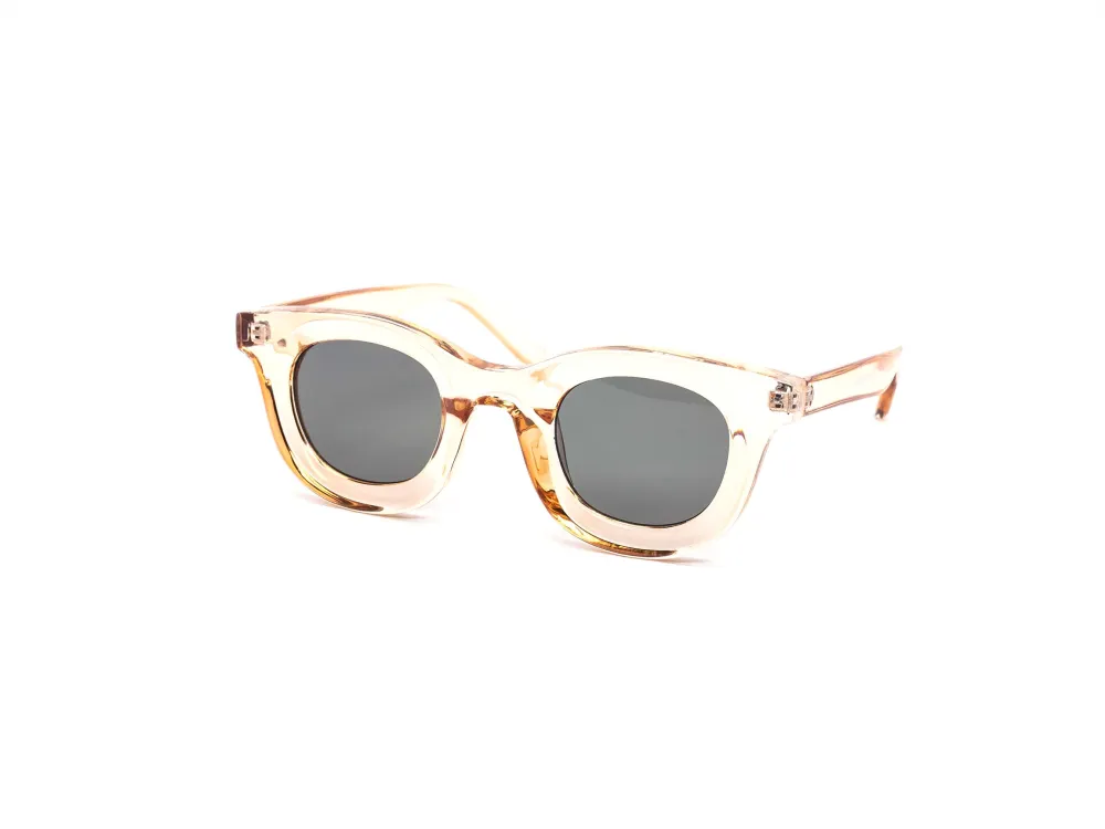 12-Pack Retro Round Translucent Sunglasses