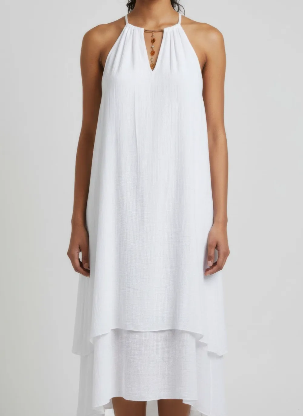 Mlle Gabrielle Solid Sleeveless Dress