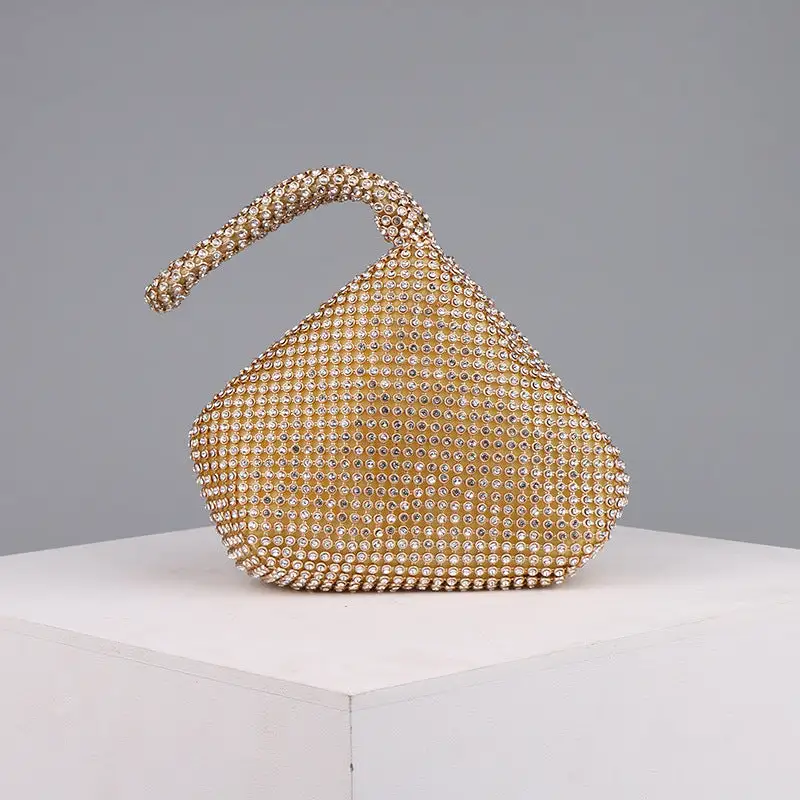 Casual Rhinestone Clutch Bag