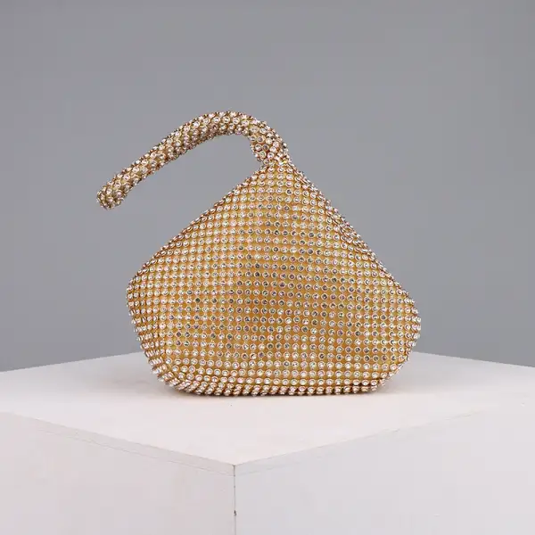 Casual Rhinestone Clutch Bag