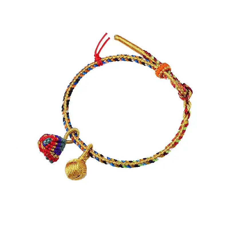 Rope Handmade Ball Charm Bracelet