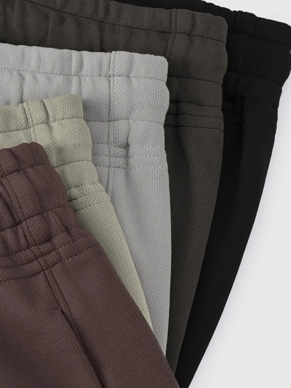 Curved-Leg Relaxed-Fit Drawstring Casual Pants