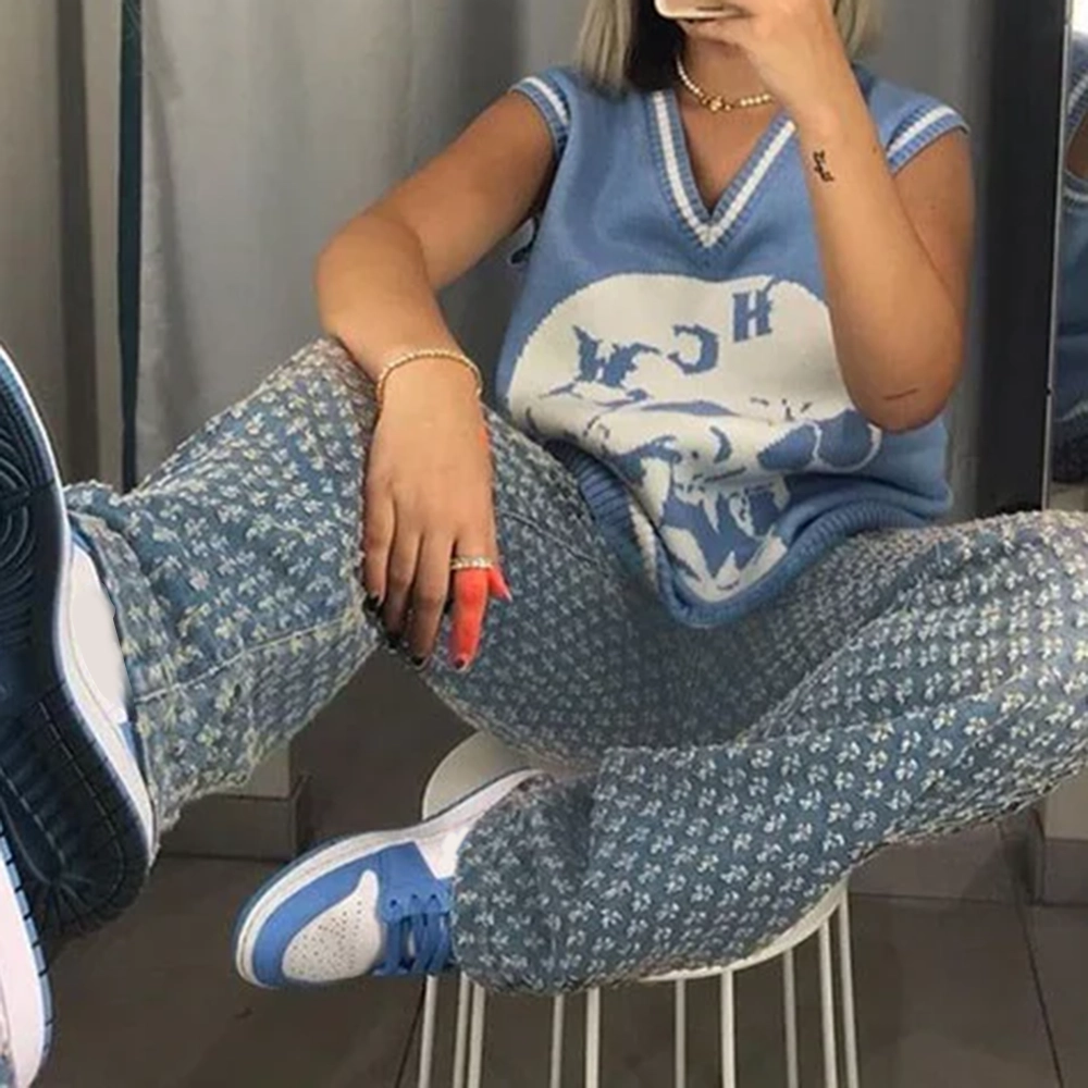 Vintage High Waist Ripped Jeans