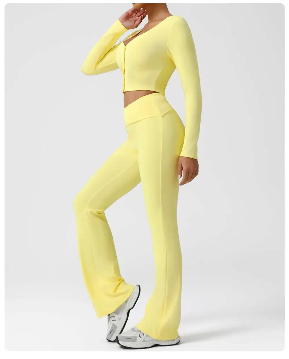 Yoga Running Top and Trousers Active Set