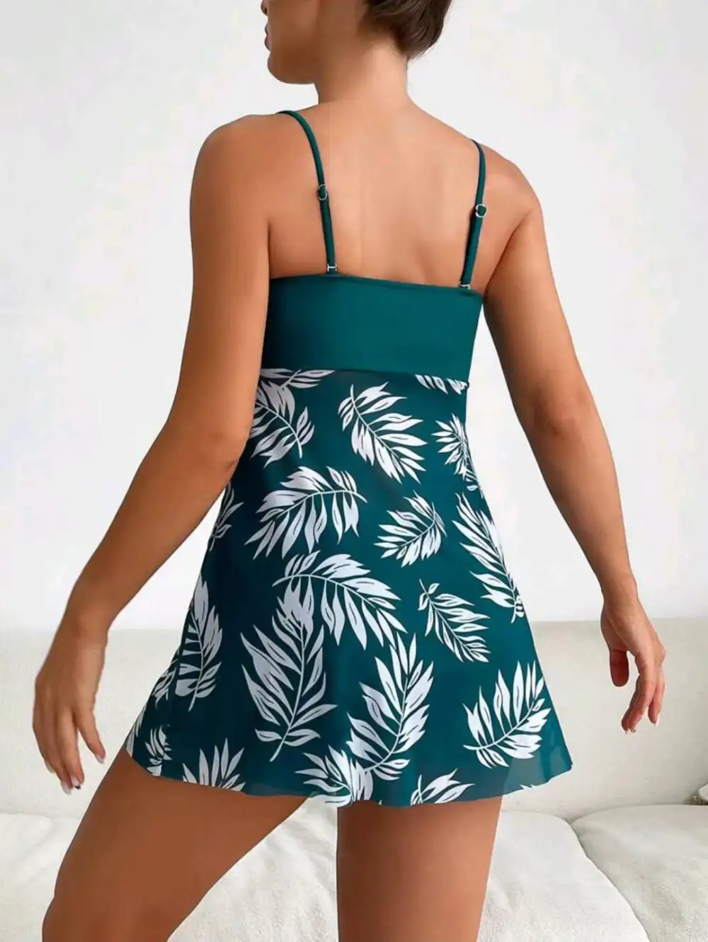Riviera Tropical Print Tankini Set For Beach Days