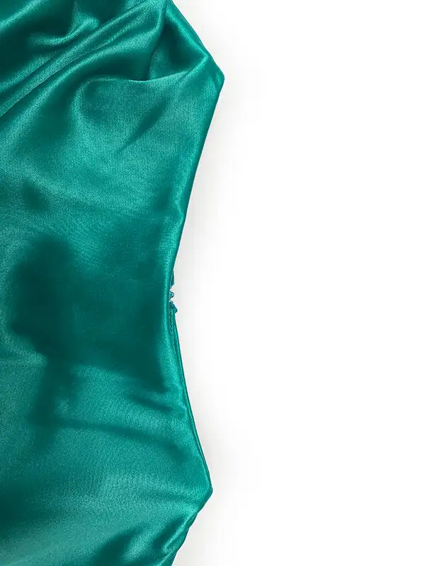 Pleated Sleeve Maxi Dress