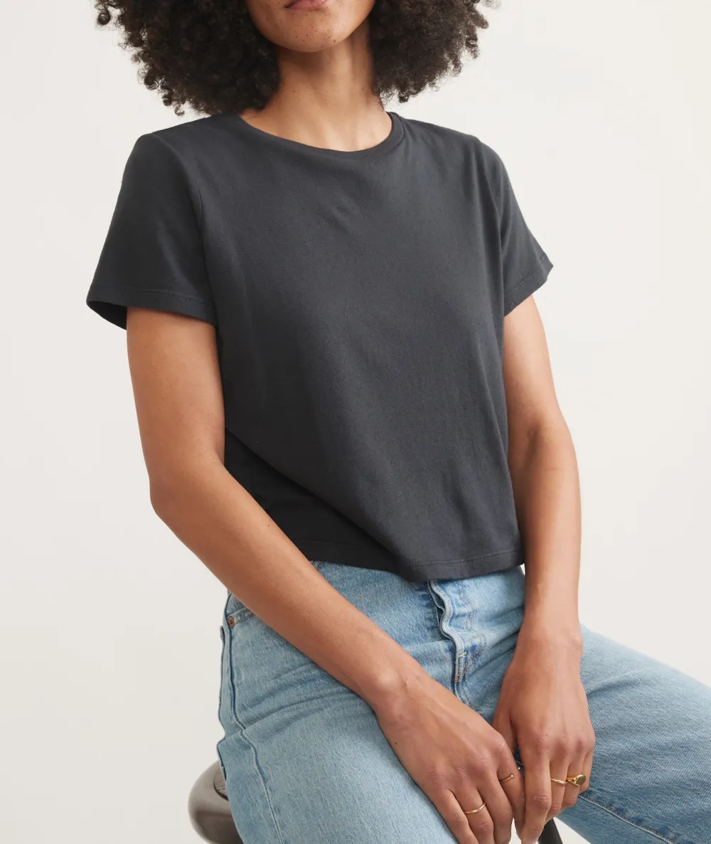 Slim Fit Faded Crew Neck Tee