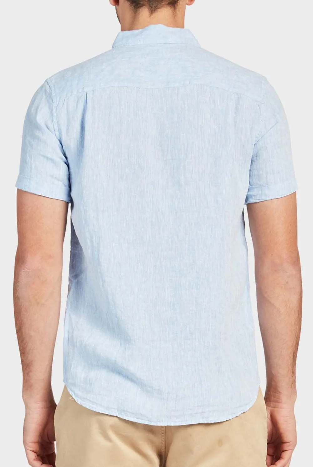 Hampton Linen SS Shirt-White
