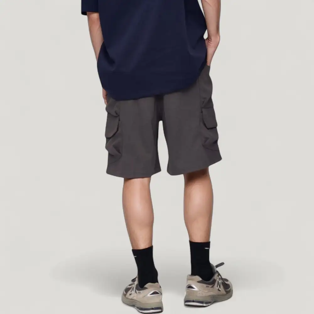 Drawstring Side-Pocket Men's Athletic Shorts