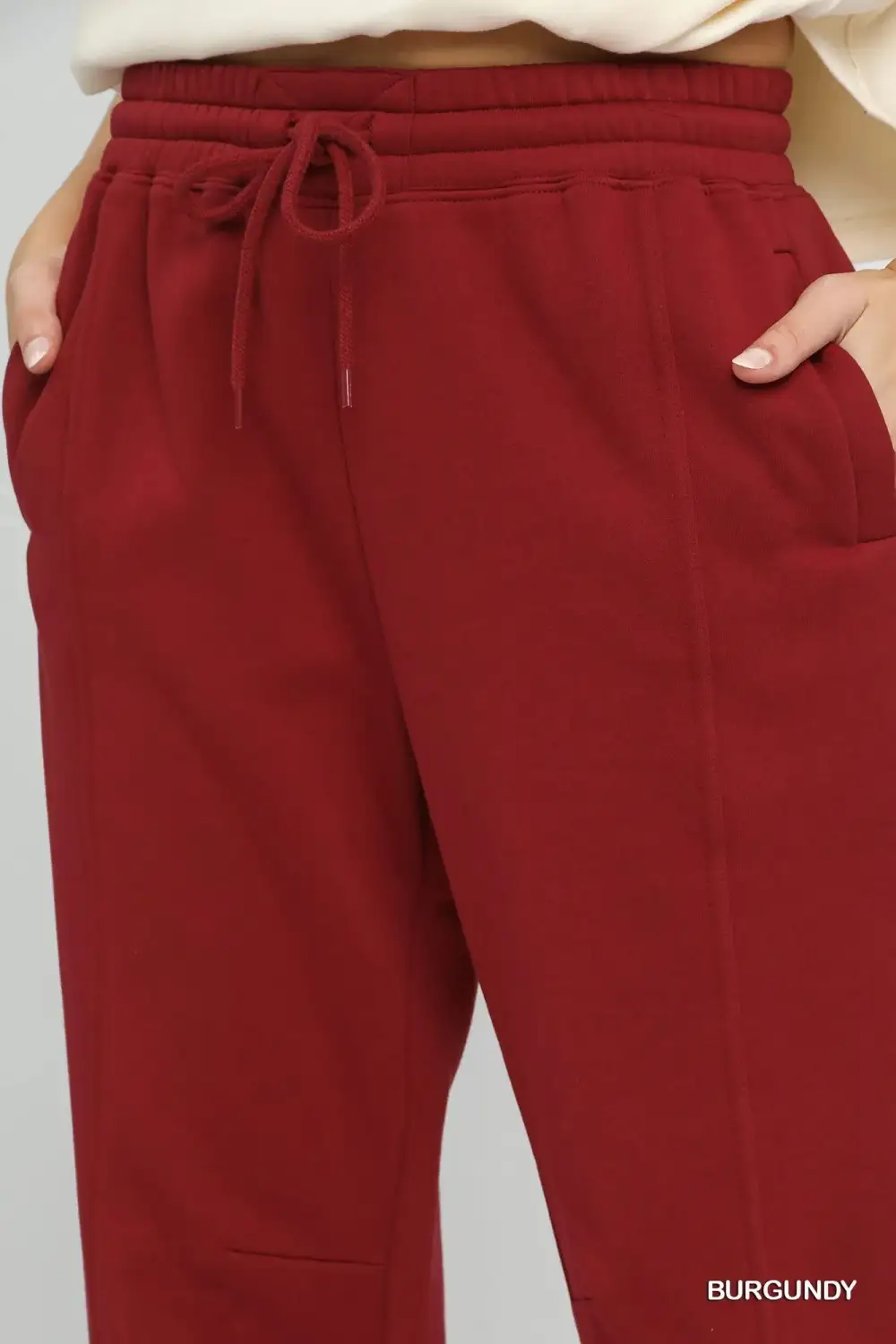 Drawstring Fleece Jogger Pants