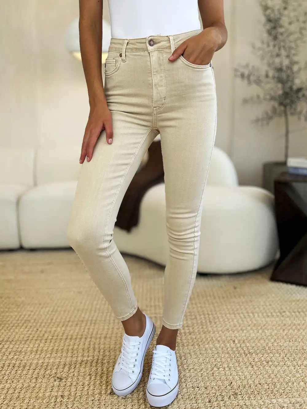 Smooth Skinny Denim Jeans