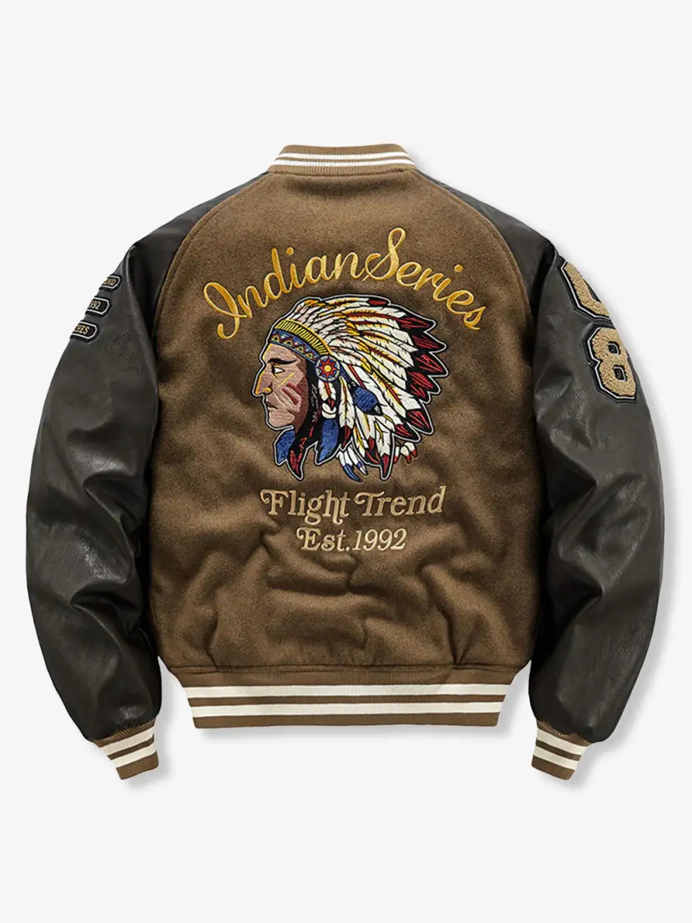 Men's Padded Wool Blend Varsity Jacket