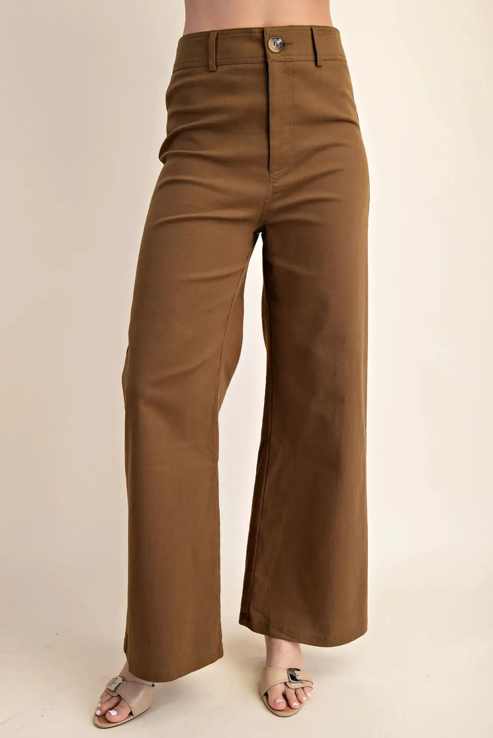 Soft Roomy Zip Wide Leg Casual Pants