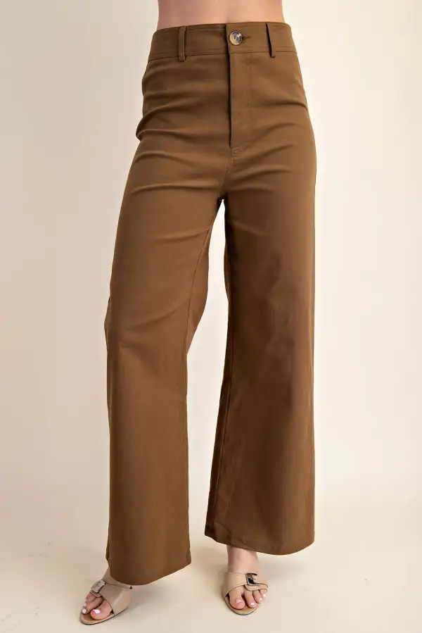 Soft Roomy Zip Wide Leg Casual Pants