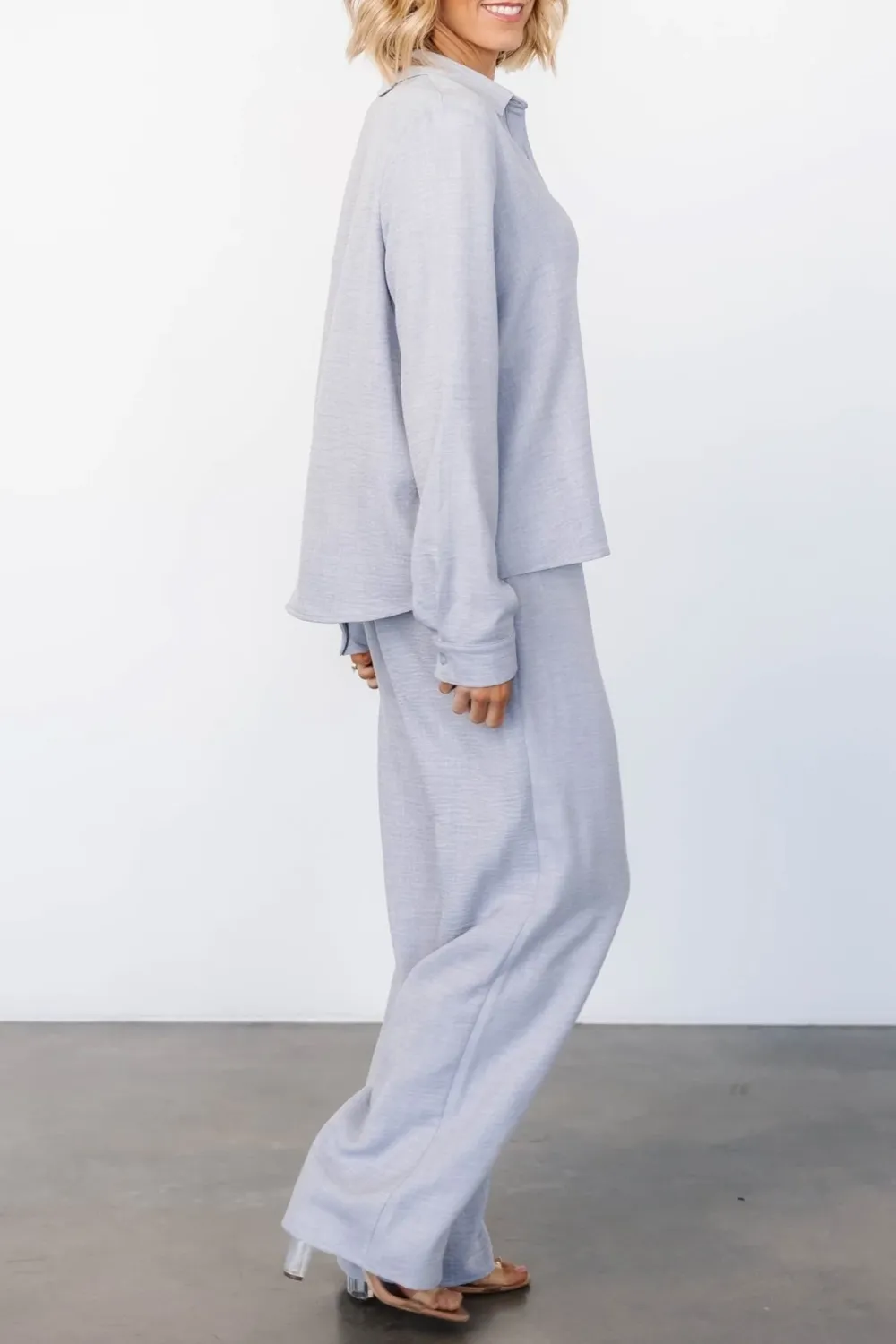 Soft And Comfortable Breathable  Blue Gray Pants