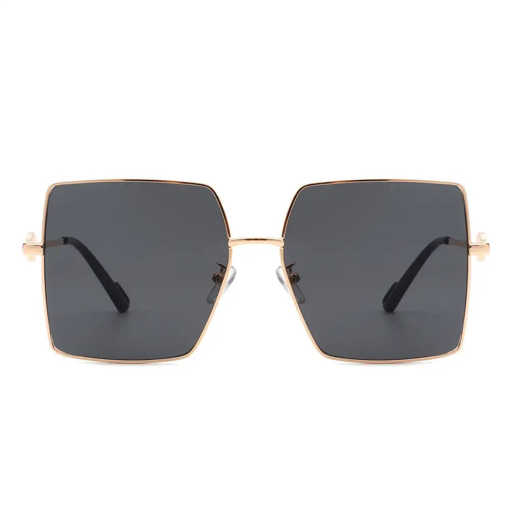 Sleek Square Flat Top Frame Sunglasses