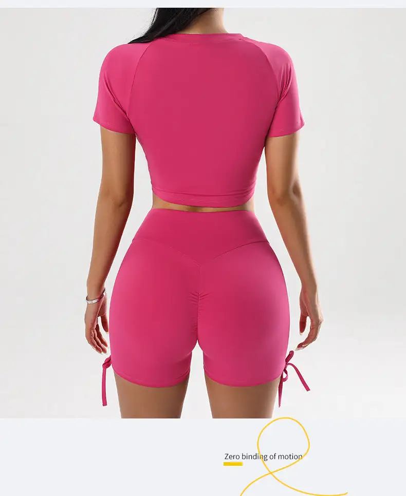 Yoga Top and Shorts Active Set