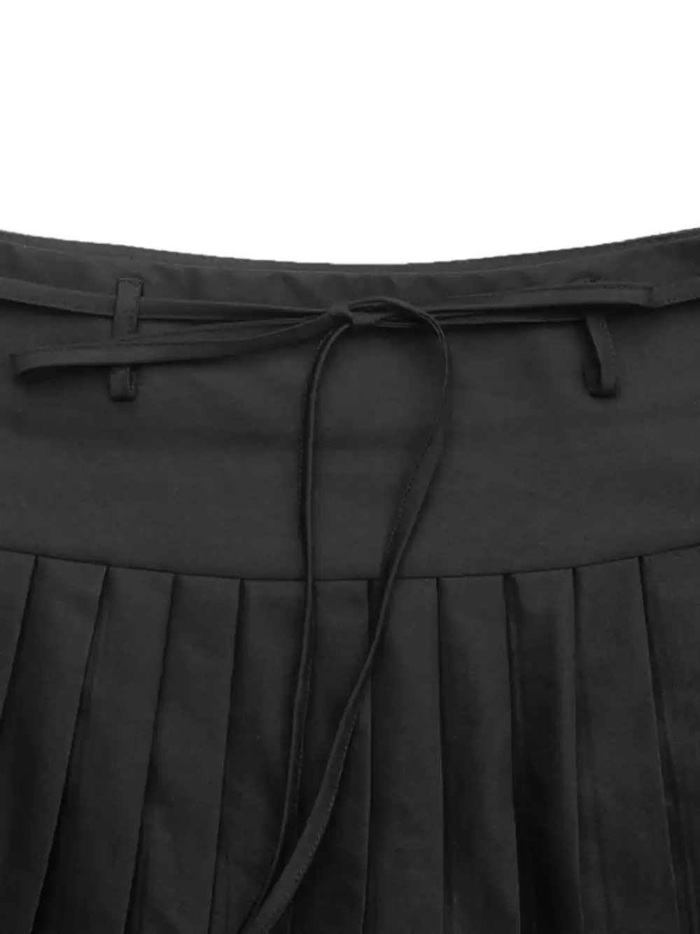 Fluid Pleated Tied Skirt