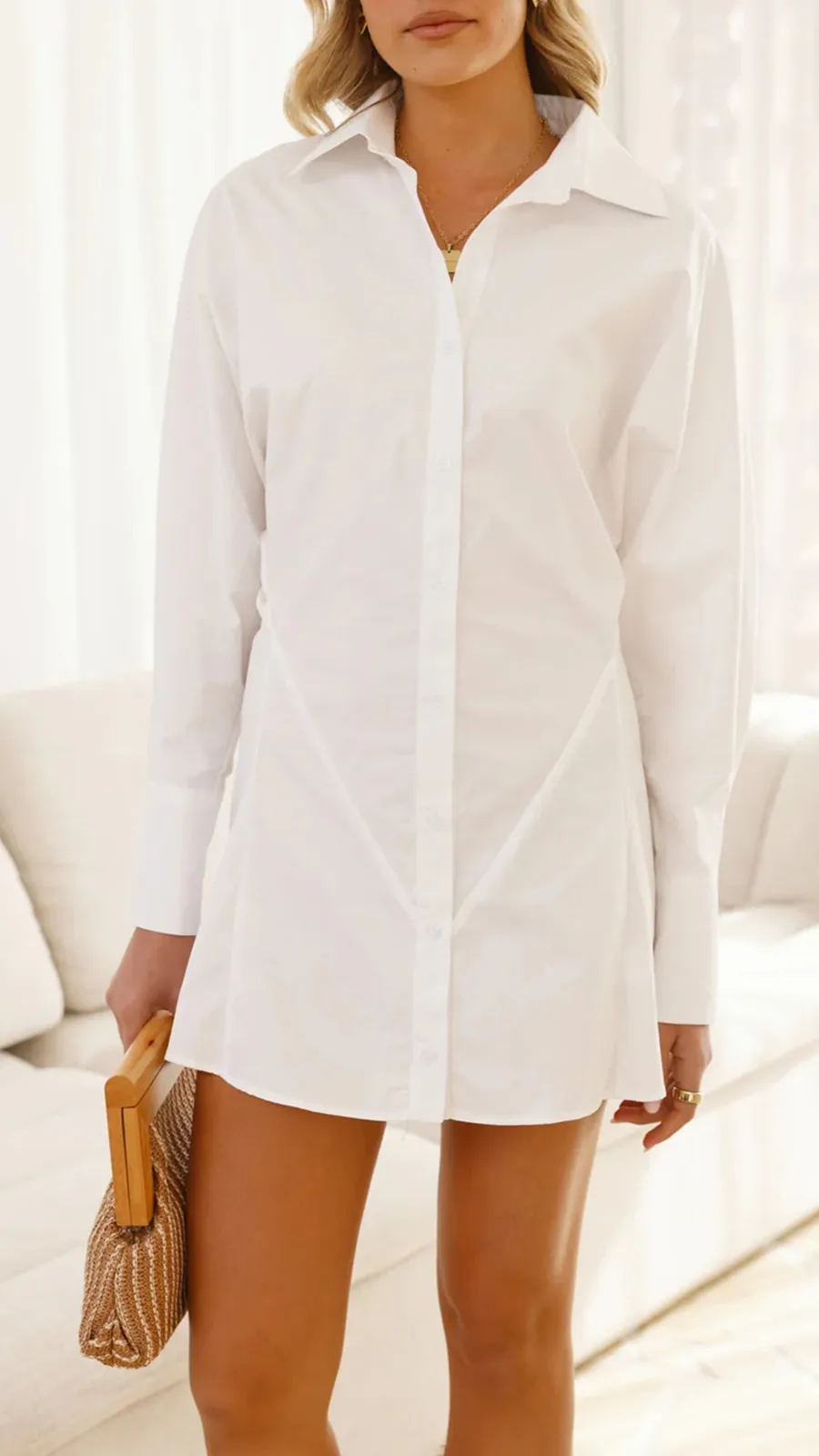 Casual All-Match Long Shirt Dresses