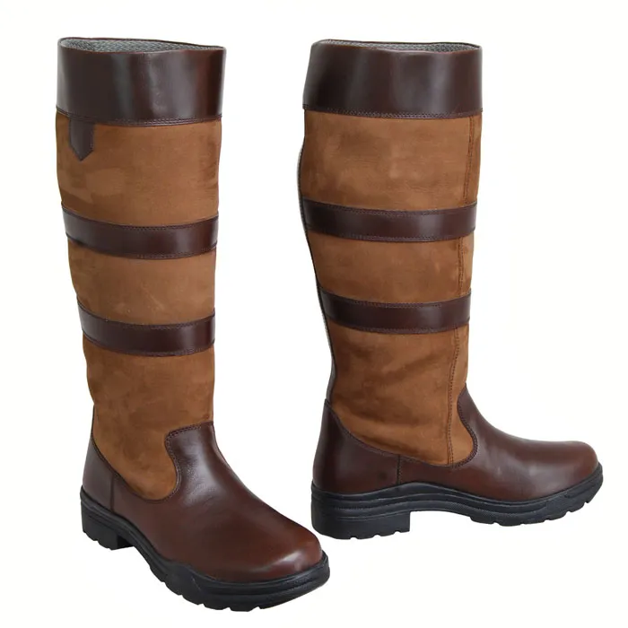 Refined Streamlined Rubber Sole Everyday Tall Riding Boots