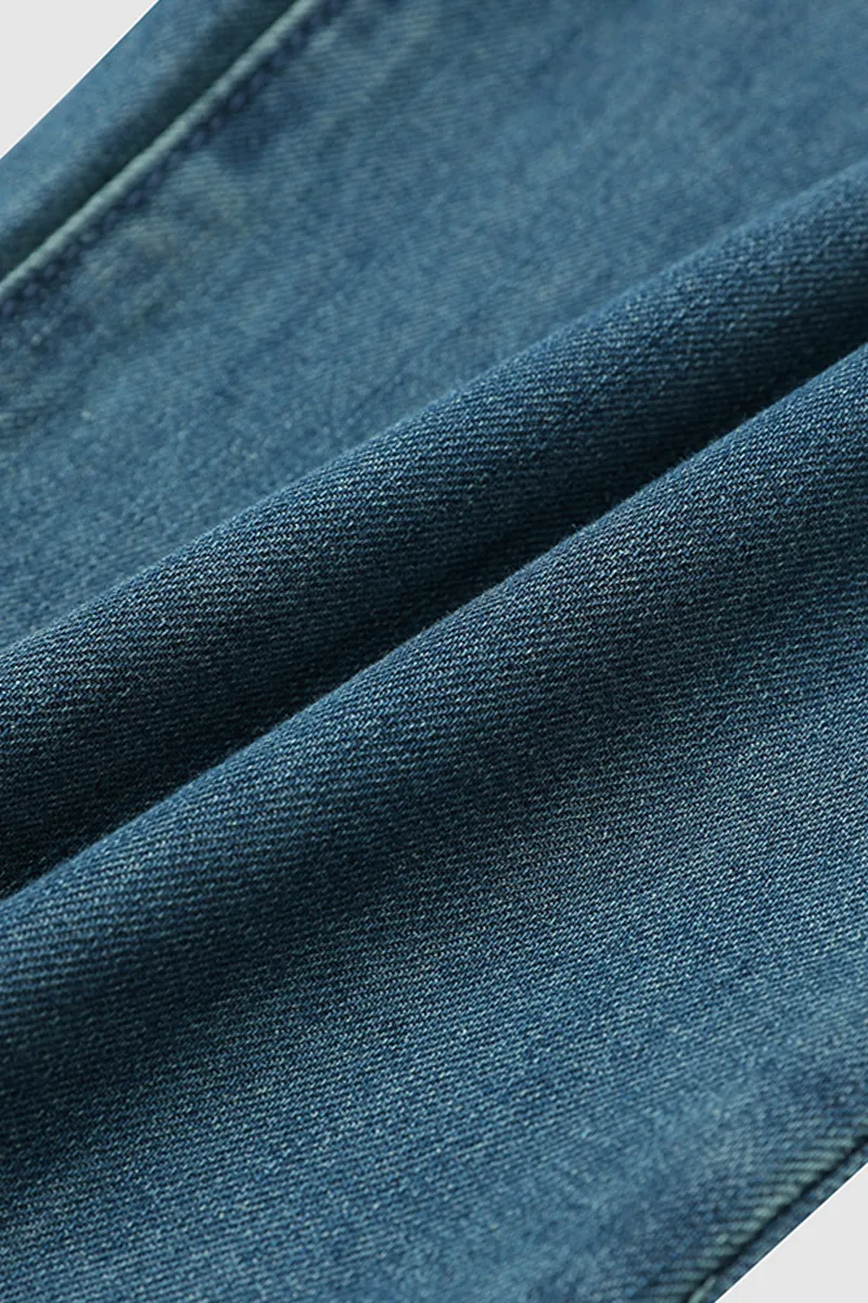 Washed Low Waist Wide Leg Jeans Without Belt