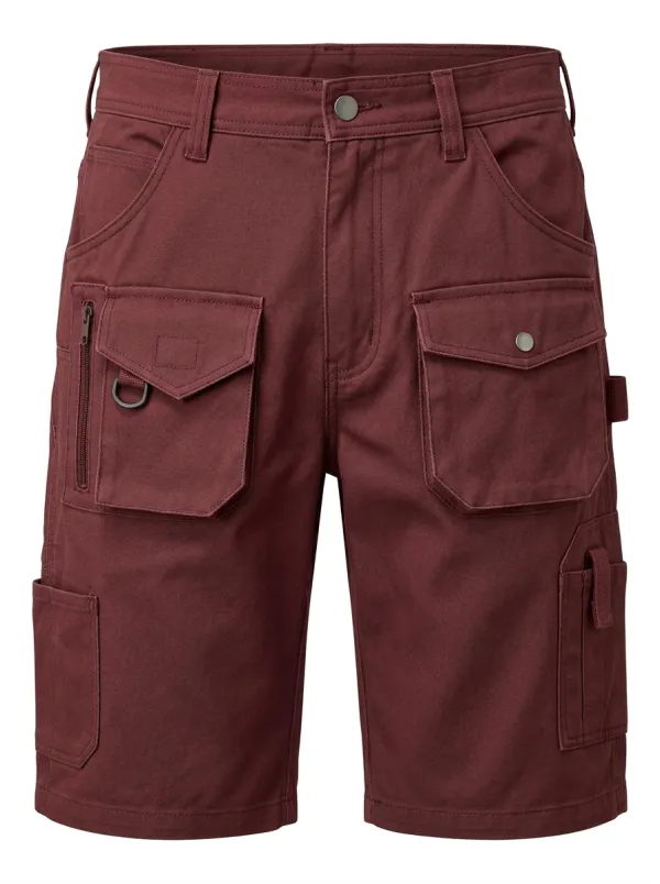 Men's Multi-Pocket Utility Grey Work Cargo Shorts