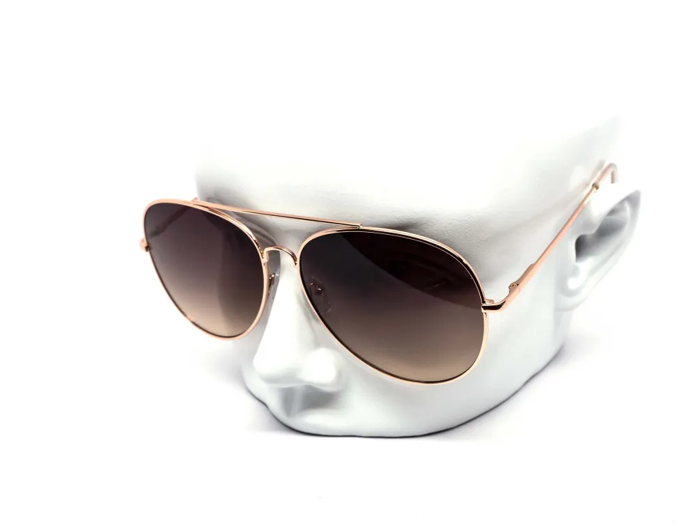 12-Pack Oversized Round Aviator Assorted Sunglasses