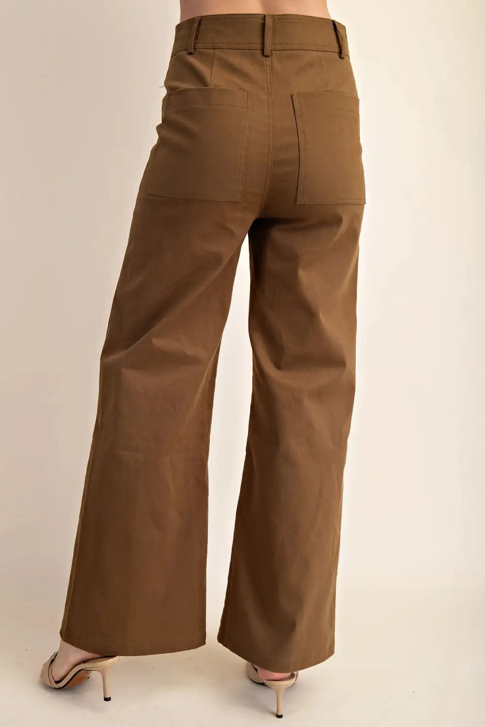 Soft Roomy Zip Wide Leg Casual Pants