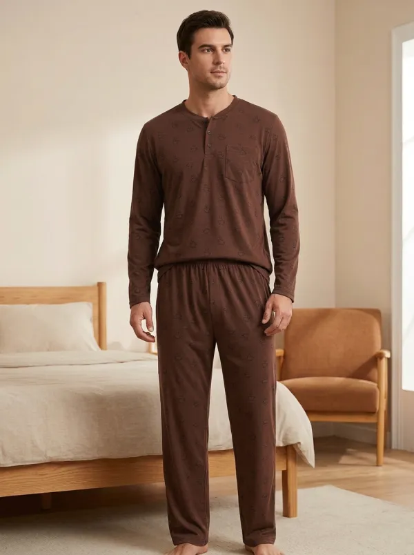 Modern Profile Classic Men's Pajama Set