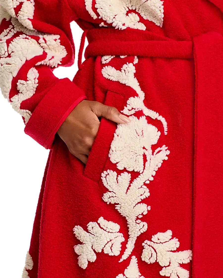 Helen Red Long Sleeves Coat