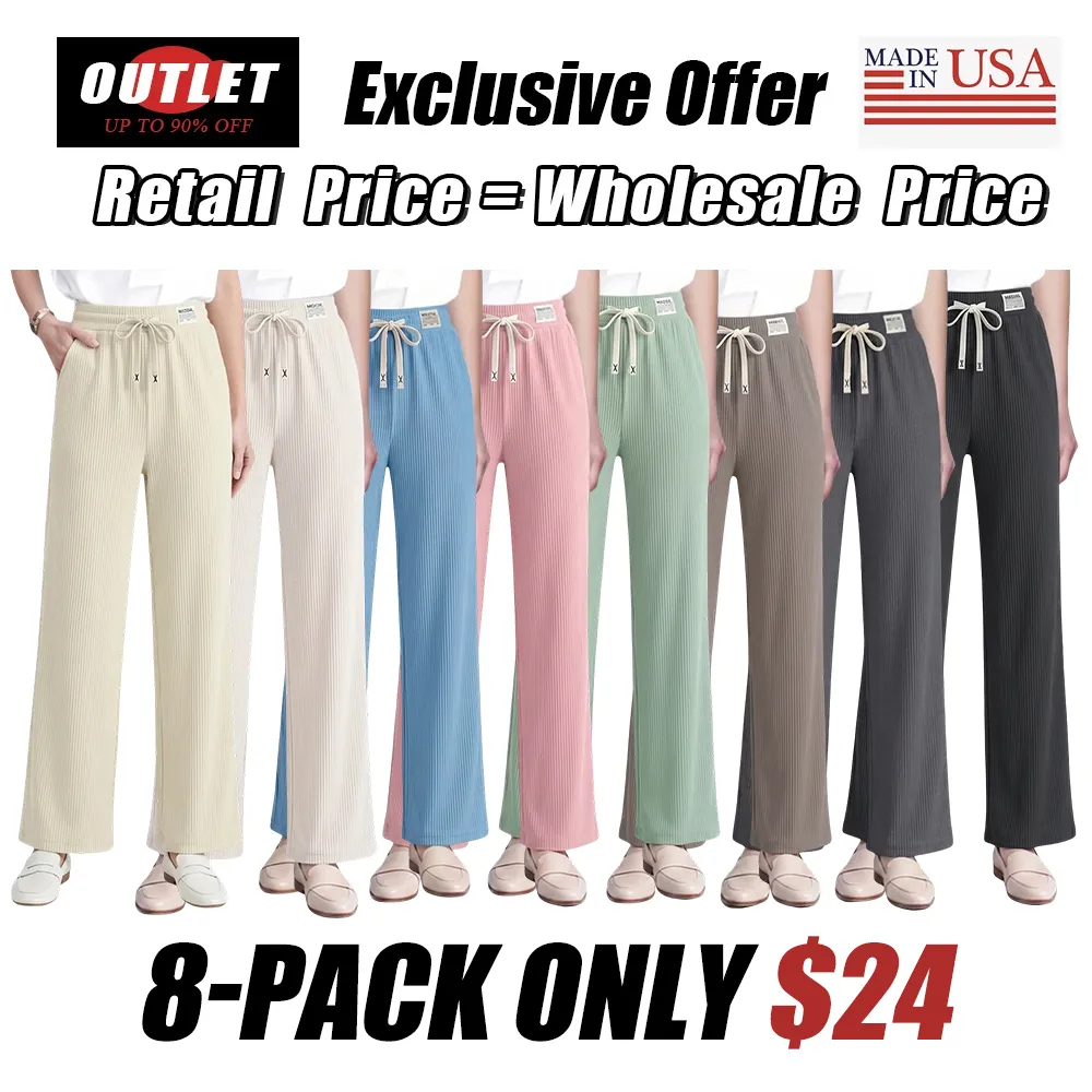 🔥Last Day💥 Women's Ultra Soft Perfect Drape Pull-On Pants🔥8-Pack Only $24