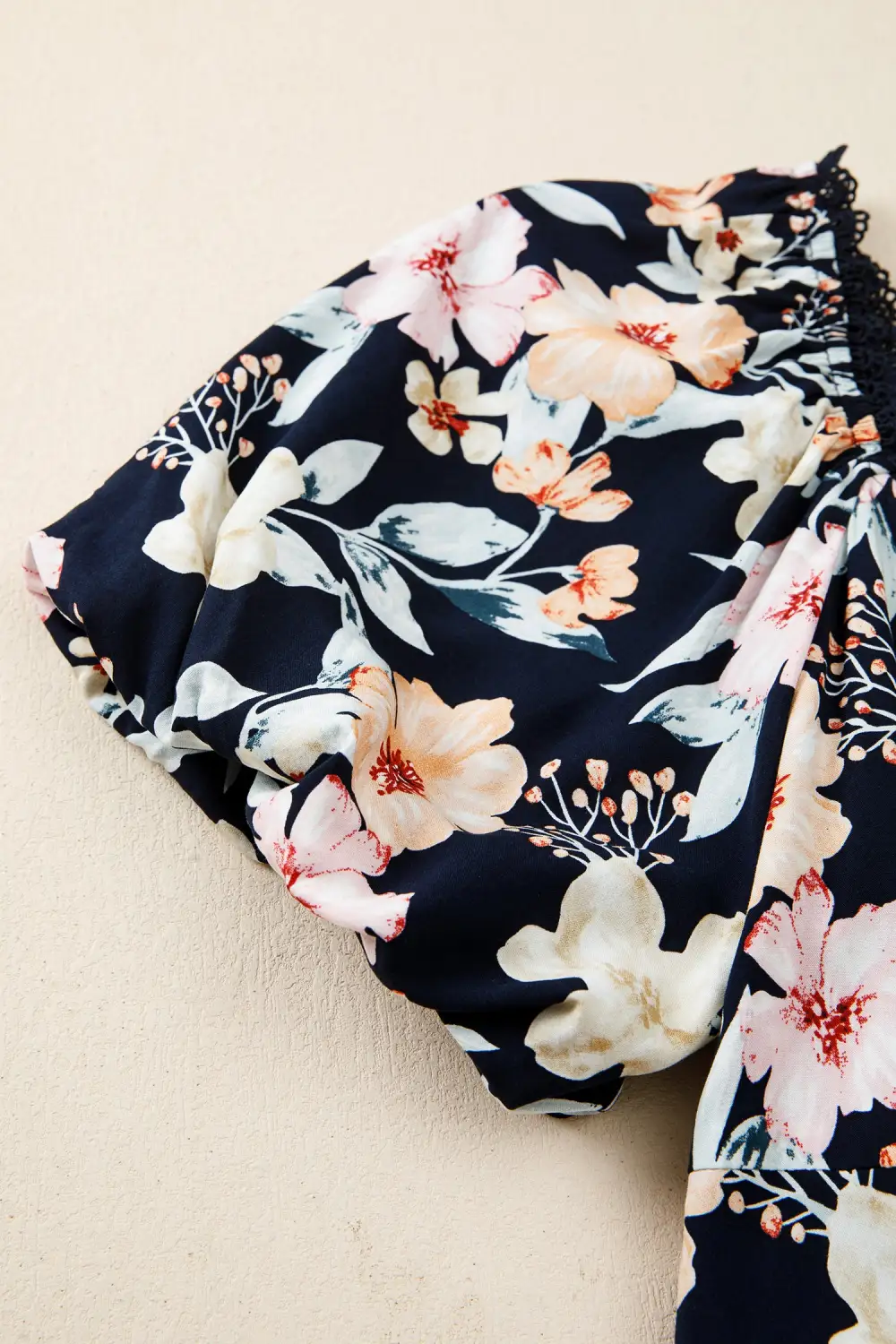 Floral Smocked Short Sleeve Maxi Dress