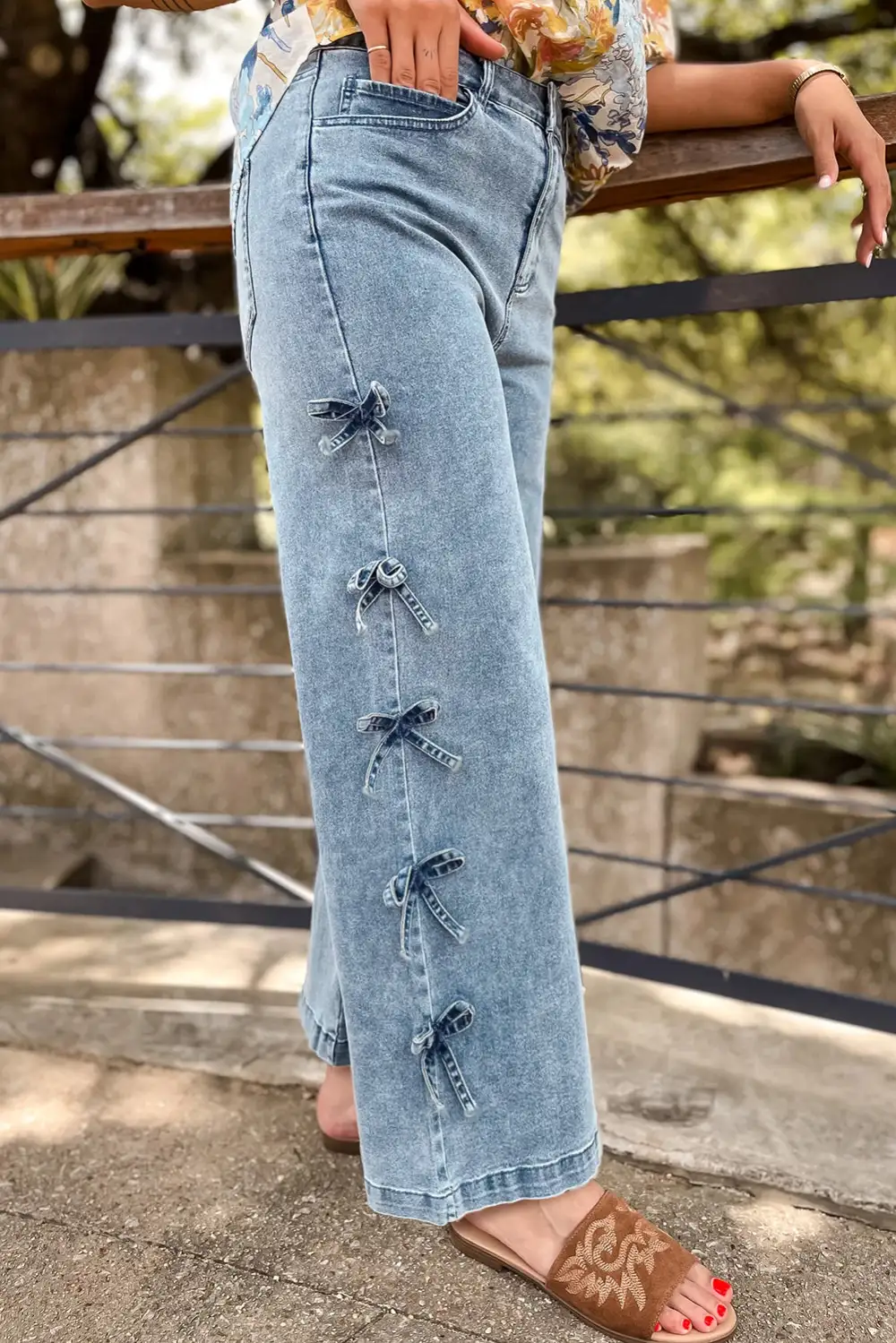 Versatile Straight Leg Denim Jeans