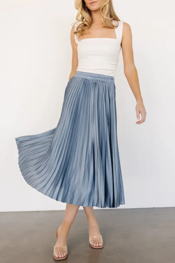 Minimalist Elegant Silk-Like Skirt