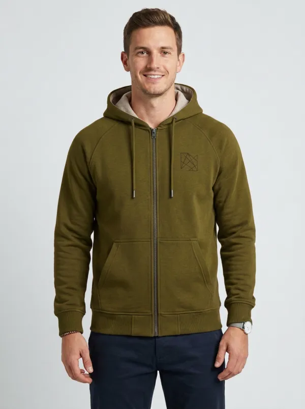 Active Geometric Zip-Up Look Men's Sport Jacket
