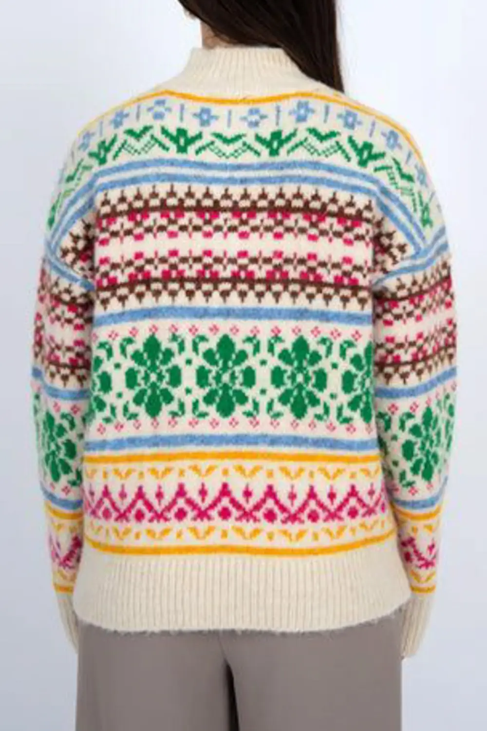 Half Zip Relaxed Soft Layering Pullover Sweater