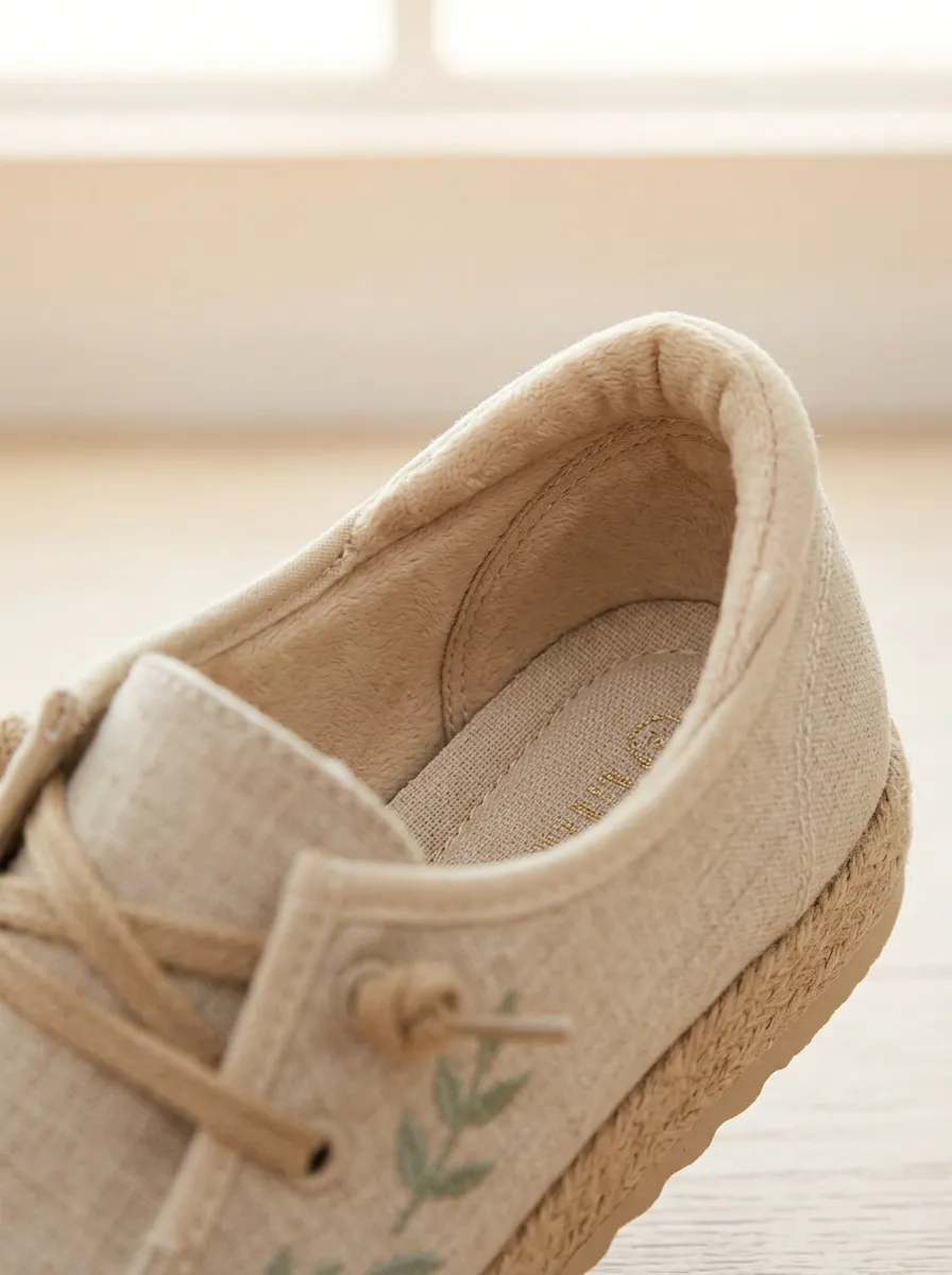 Women's Botanical Leaf Nature Inspired Canvas Sneakers