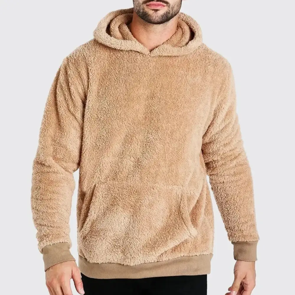 Plush Pullover Hooded Sweatshirt