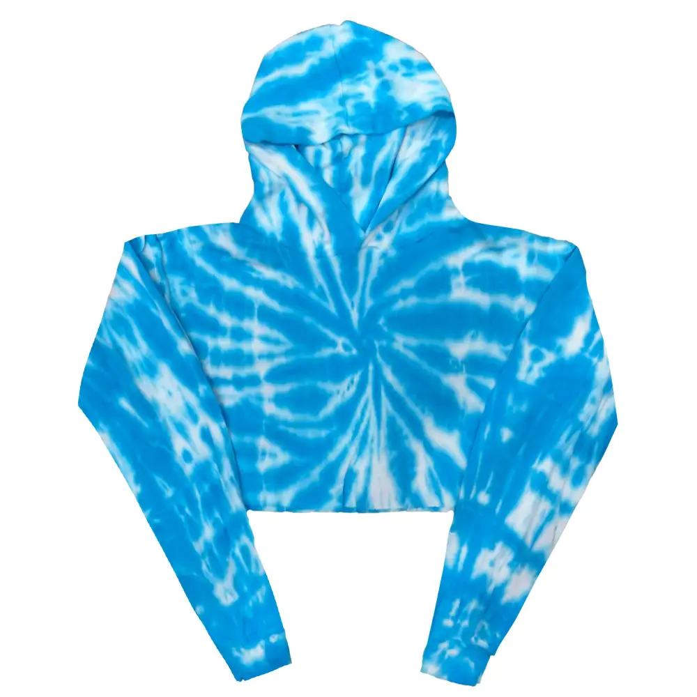 Women's Tie Dye Cropped Hoodie