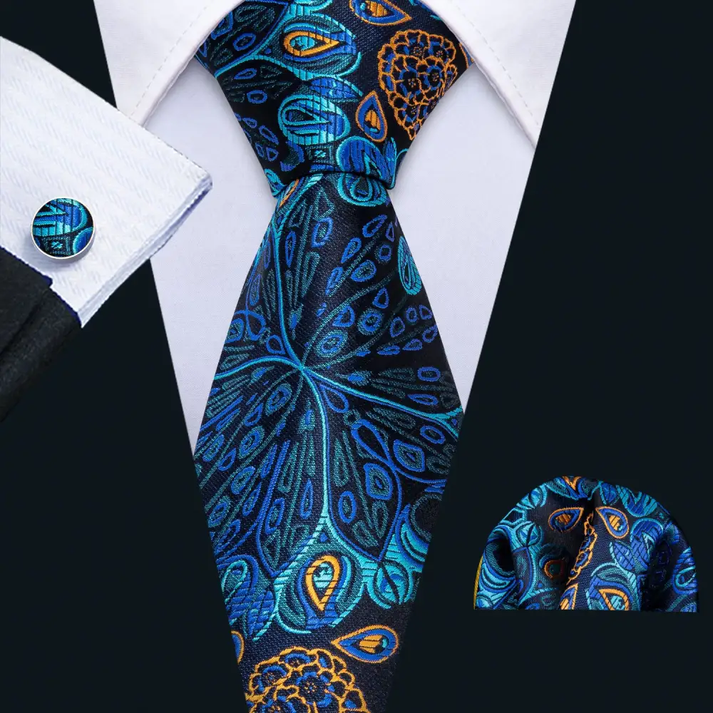 Refined Floral Necktie Set
