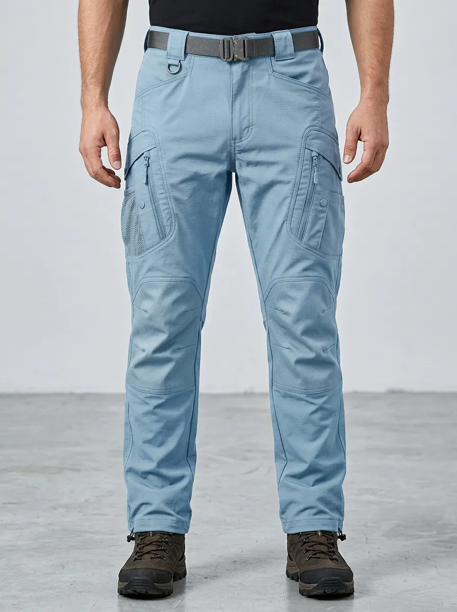 Classic Multi-Pocket Reinforced Knee Cargo Style Unisex Tactical Cargo Pants