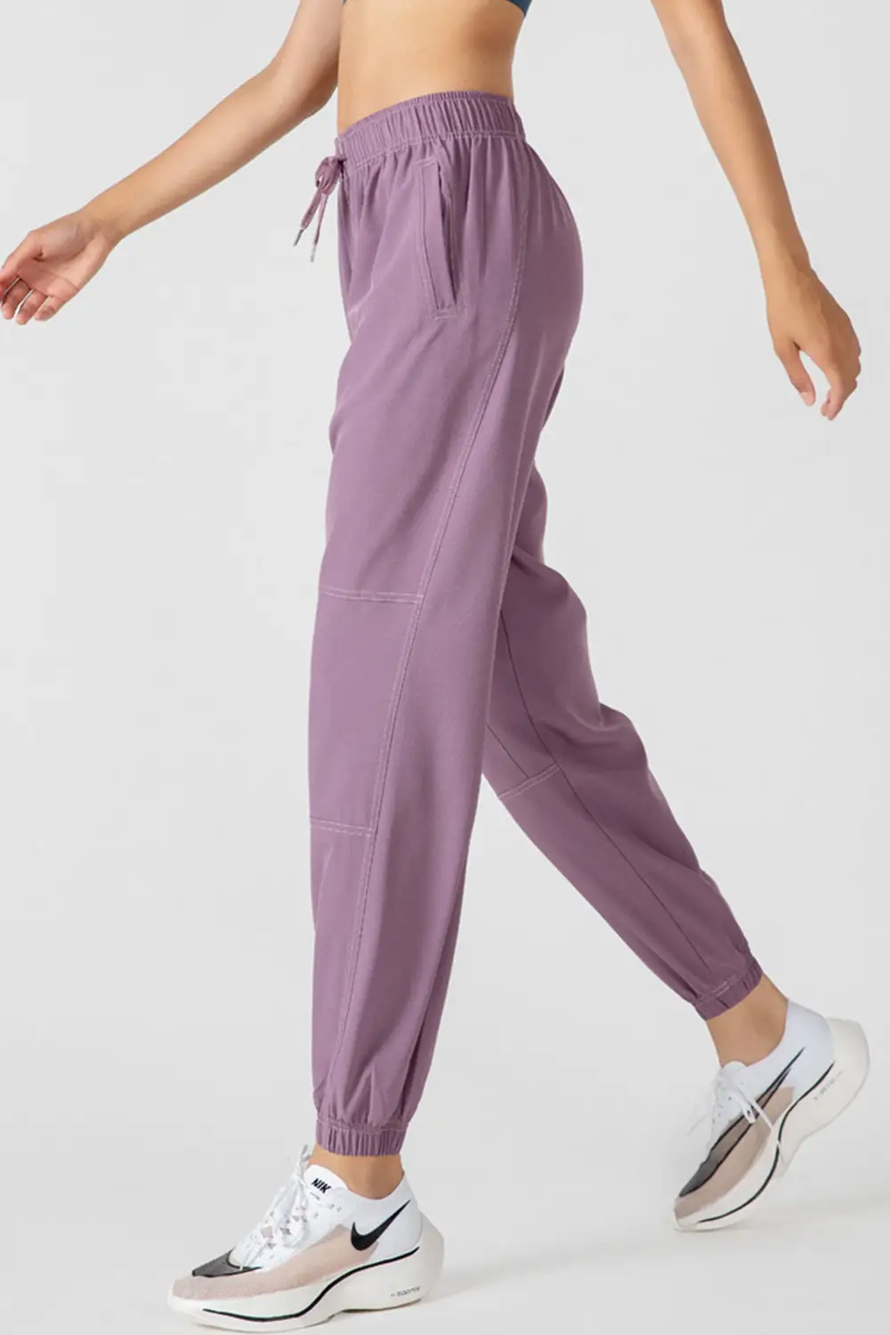 Drawstring Pocketed Jogger Pants