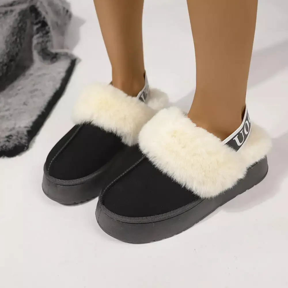 Refined Round Toe Platform Ankle Boots
