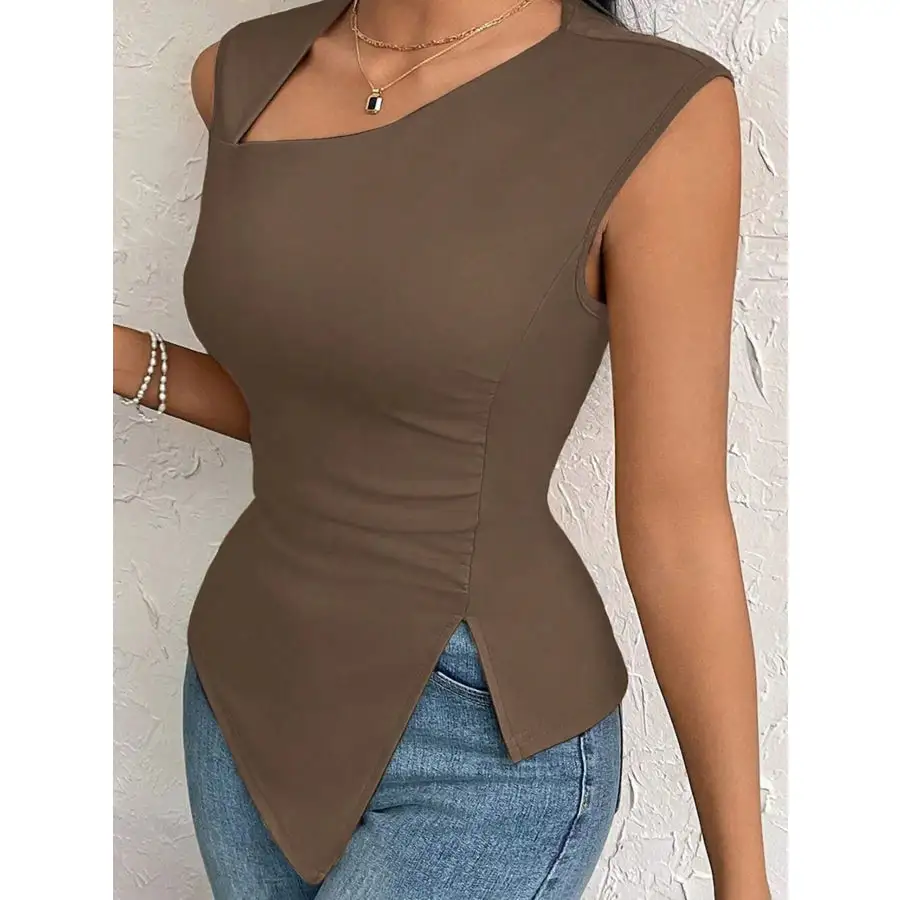 Slit Asymmetrical Tank Top