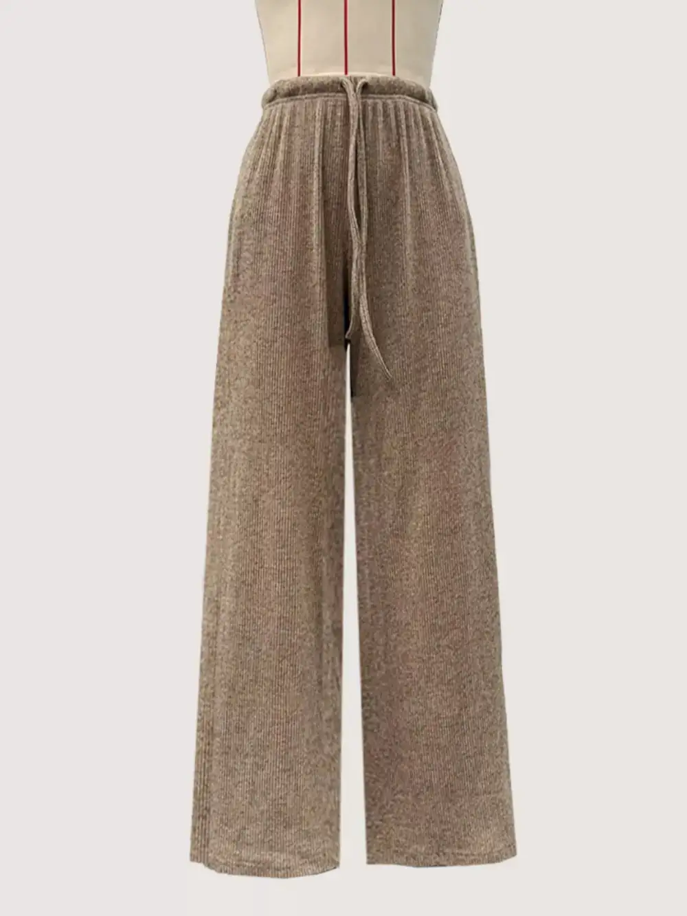 Wide Leg Drawstring Casual Everyday Pants