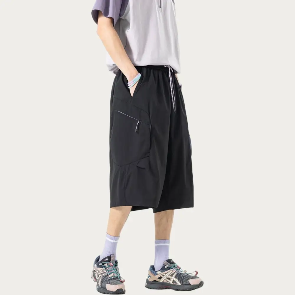 Refined Drawstring Pocketed Lightweight Men's Athletic Shorts