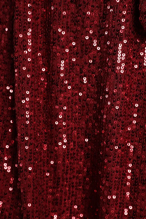 Festive Mood Gold Sequin Long Sleeve Mini Dress