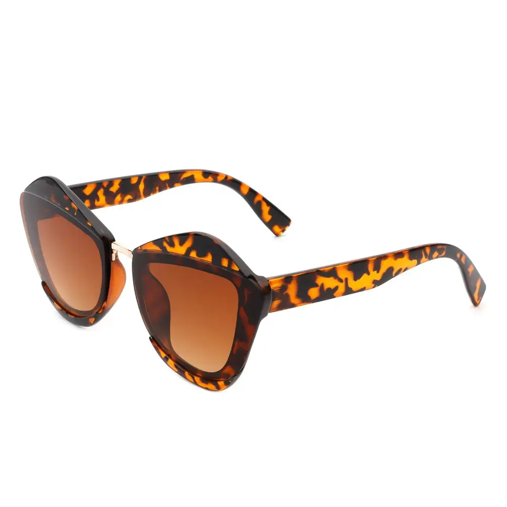 Flexible Cat Eye Square Frame Sunglasses